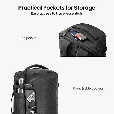 Black Travel Backpack