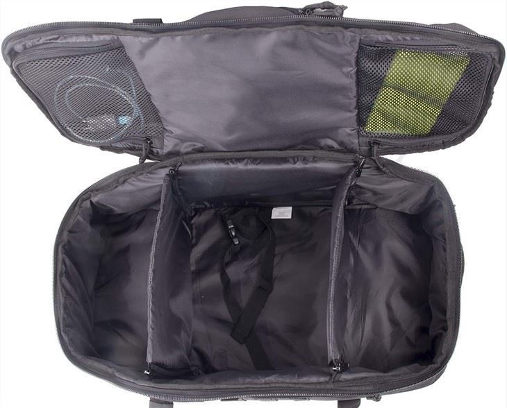 Multi-Functional Duffel Bag With Stowed Backpack Shoulder Straps