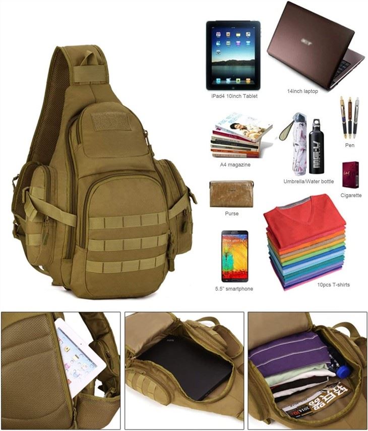 Tactical Sling Backpack Military Daypack
